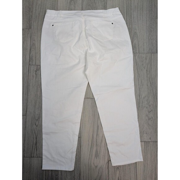 J. Jill White Slim Boyfriend Jeans - Women's 22 - Picture 2 of 6